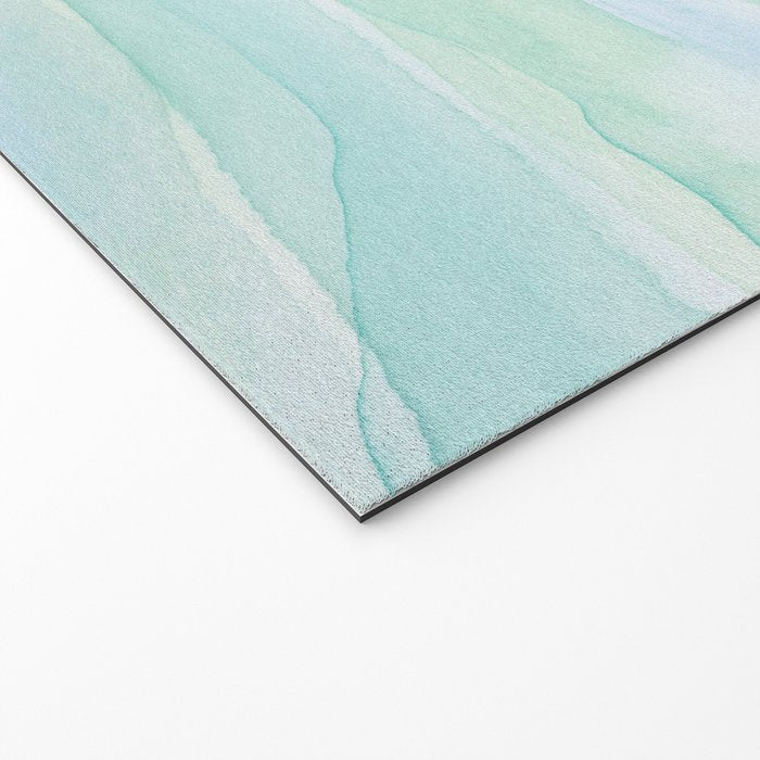 Blue Green Watercolor Layers Welcome Mat Gallery Image 2