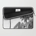 Hawaiian Surfboards - Black And White Surf Photography - Beach Photo Print - Surfboard Photograph Laptop Sleeve Gallery Image 2