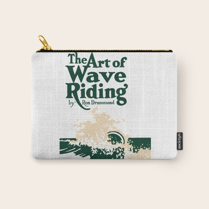 The Art of Wave Riding 1931, First Surfing Book Artwork, for Wall Art, Prints, Posters, Tshirts, Men, Women, Kids Carry All Pouch Gallery Image 1