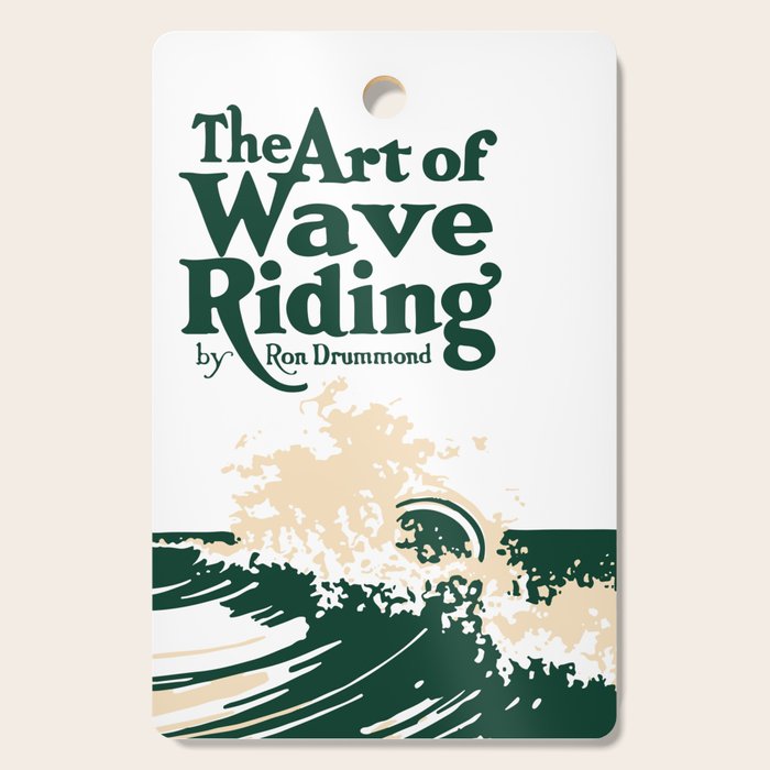 The Art of Wave Riding 1931, First Surfing Book Artwork, for Wall Art, Prints, Posters, Tshirts, Men, Women, Kids Cutting Board Gallery Image 1