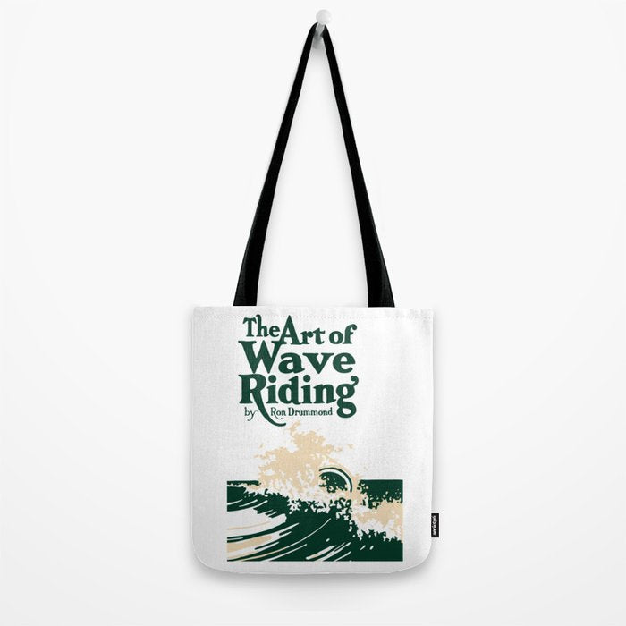 The Art of Wave Riding 1931, First Surfing Book Artwork, for Wall Art, Prints, Posters, Tshirts, Men, Women, Kids Tote Bag Gallery Image 2