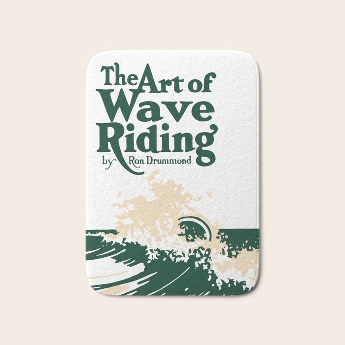 The Art of Wave Riding 1931, First Surfing Book Artwork, for Wall Art, Prints, Posters, Tshirts, Men, Women, Kids Bath Mat Gallery Image 1