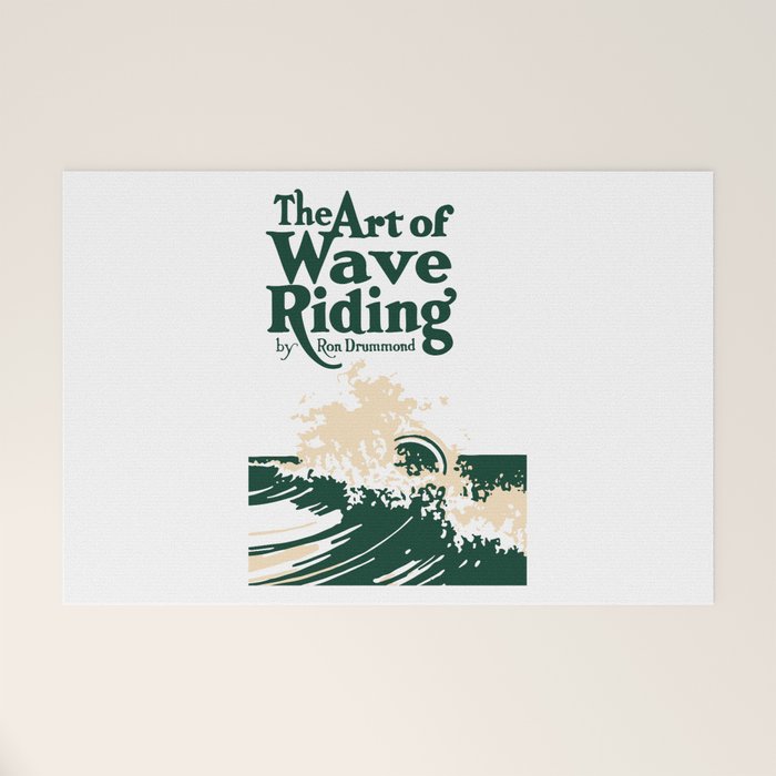 The Art of Wave Riding 1931, First Surfing Book Artwork, for Wall Art, Prints, Posters, Tshirts, Men, Women, Kids Welcome Mat Gallery Image 1
