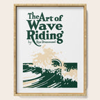 The Art of Wave Riding 1931, First Surfing Book Artwork, for Wall Art, Prints, Posters, Tshirts, Men, Women, Kids Serving Tray Gallery Image 1