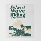 The Art of Wave Riding 1931, First Surfing Book Artwork, for Wall Art, Prints, Posters, Tshirts, Men, Women, Kids Throw Blanket Gallery Image 2