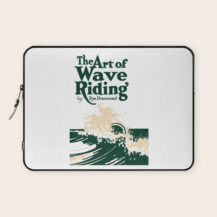 The Art of Wave Riding 1931, First Surfing Book Artwork, for Wall Art, Prints, Posters, Tshirts, Men, Women, Kids Laptop Sleeve Gallery Image 1