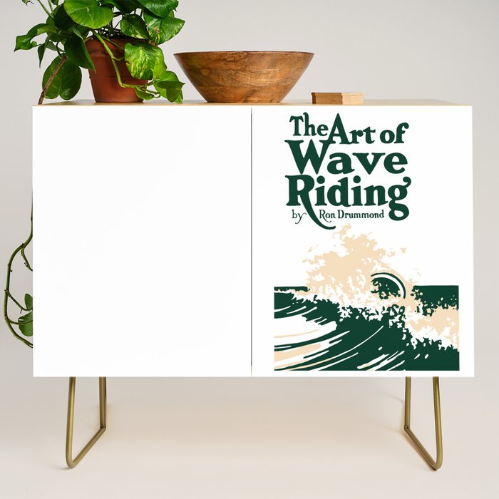The Art of Wave Riding 1931, First Surfing Book Artwork, for Wall Art, Prints, Posters, Tshirts, Men, Women, Kids Credenza Gallery Image 1
