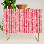 Dotted stripes - Red & pink Credenza Gallery Image 1