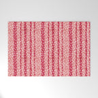 Dotted stripes - Red & pink Welcome Mat Gallery Image 1