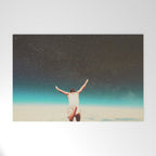Falling with a hidden smile Welcome Mat Gallery Image 1