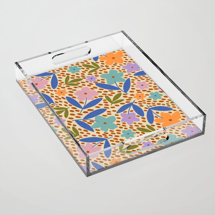 Vintage Garden  Acrylic Tray Gallery Image 1