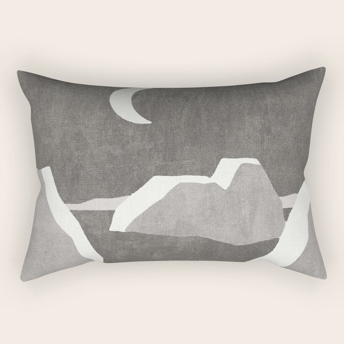 LANDSHAPES / Arctic - Night Rectangular Pillow Gallery Image 2