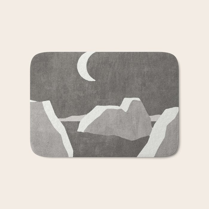 LANDSHAPES / Arctic - Night Bath Mat Gallery Image 1