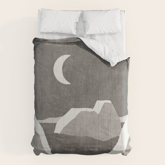LANDSHAPES / Arctic - Night Comforter Gallery Image 1