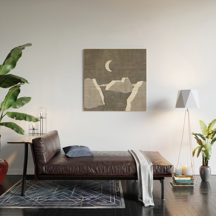 LANDSHAPES / Arctic - Night Wood Wall Art Gallery Image 2
