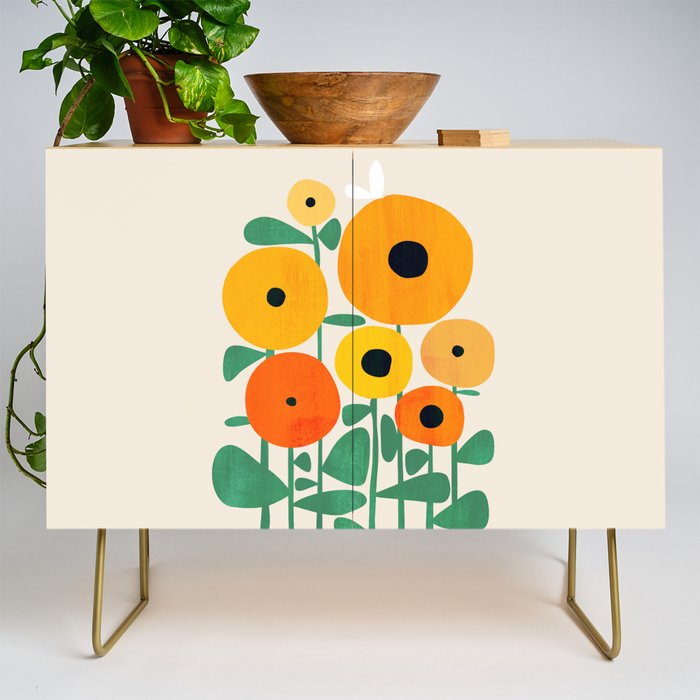 Sunflower and Bee Credenza Gallery Image 1
