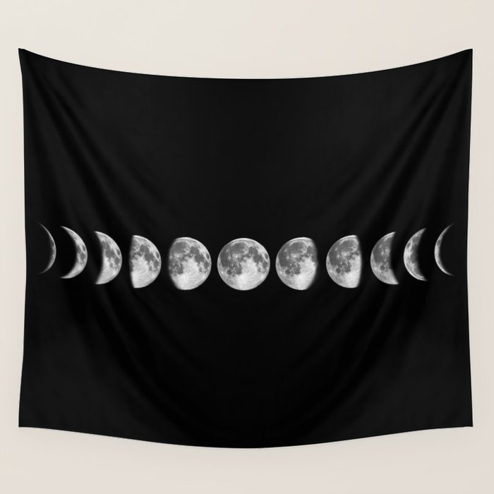 moon phases Wall Tapestry Gallery Image 1