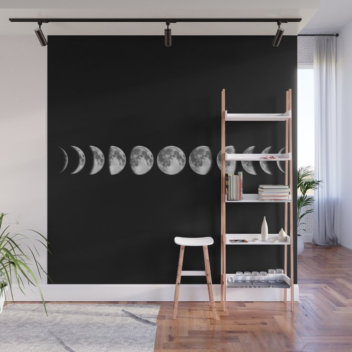 moon phases Wall Mural