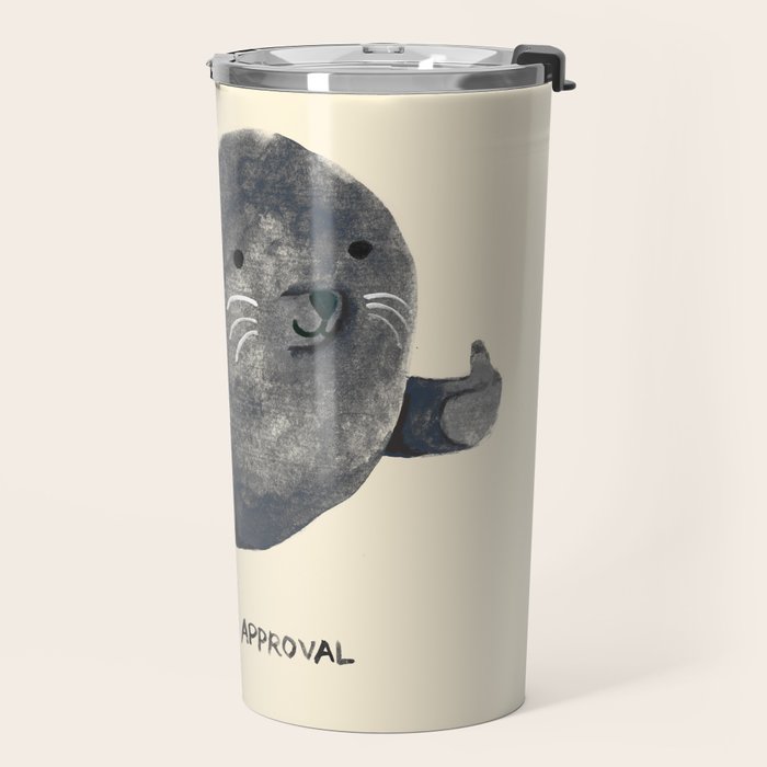Seal Of Approval Travel Mug Gallery Image 2