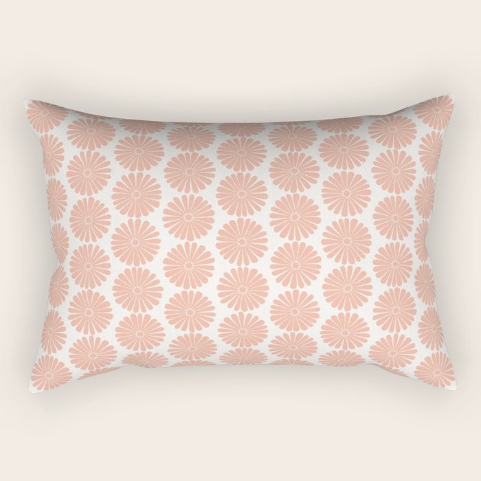 Floral Daisy Pattern XXXVIII Rectangular Pillow Gallery Image 1