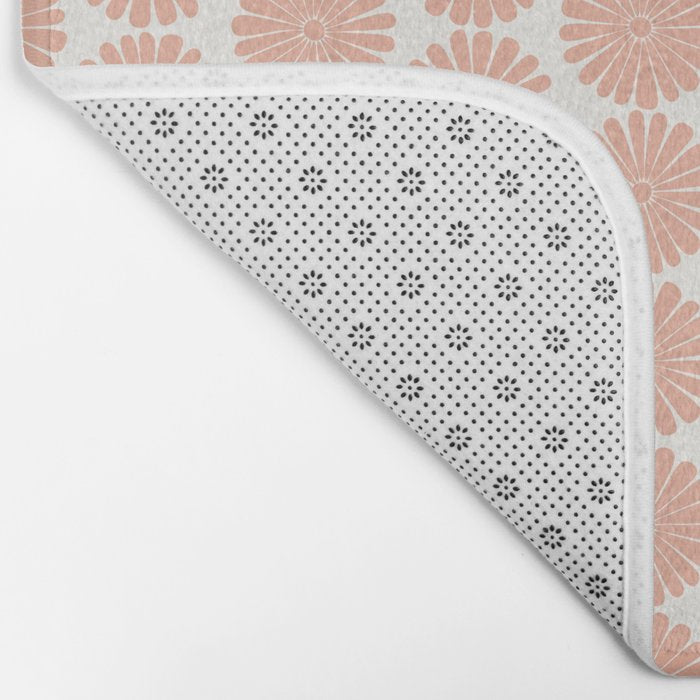 Floral Daisy Pattern XXXVIII Bath Mat Gallery Image 2