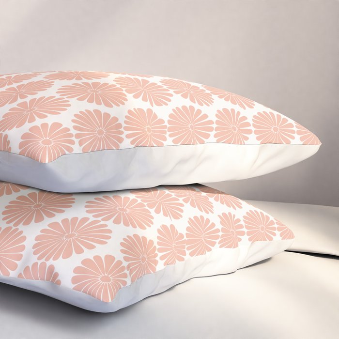Floral Daisy Pattern XXXVIII Pillow Sham Gallery Image 3