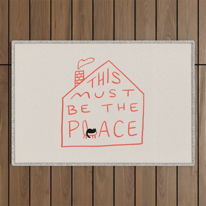 This Must be the Place Outdoor Rug Gallery Image 1