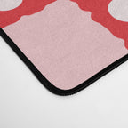 Retro Daisy Flower Checker in Red Desk Mat Gallery Image 4