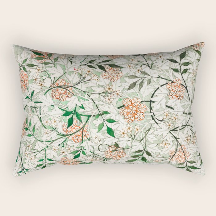 Jasmine by William Morris Rectangular Pillow Gallery Image 1
