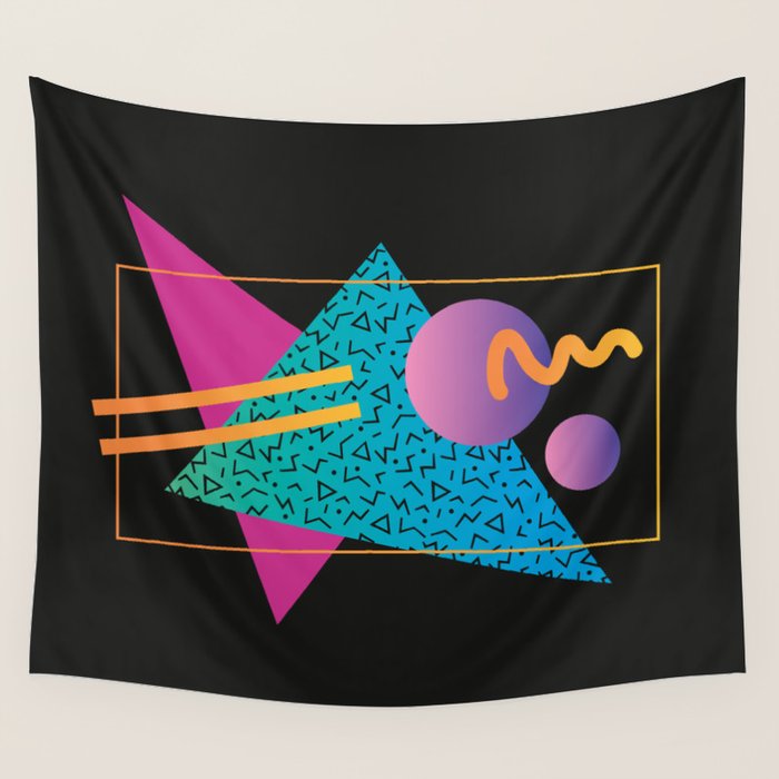 Memphis Pattern 24 - 80s / 90s Retro Wall Tapestry Gallery Image 1