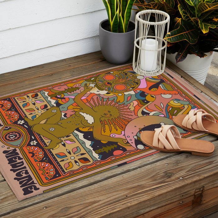 Outside Is Medicine Outdoor Rug Gallery Image 2