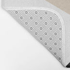 Black white and sand minimalist art Bath Mat Gallery Image 2