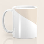 Black white and sand minimalist art Coffee Mug Gallery Image 3