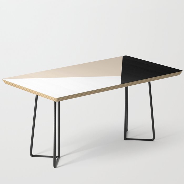 Black white and sand minimalist art Coffee Table Gallery Image 1