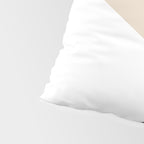 Black white and sand minimalist art Pillow Sham Gallery Image 4