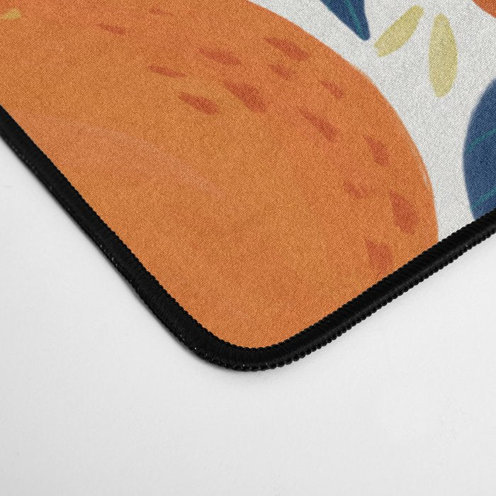 Citrus Fruits - Blue and Orange Desk Mat Gallery Image 4