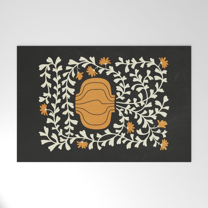 Golden Vase | Summer Bloom: Matisse Night Edition Welcome Mat Gallery Image 1