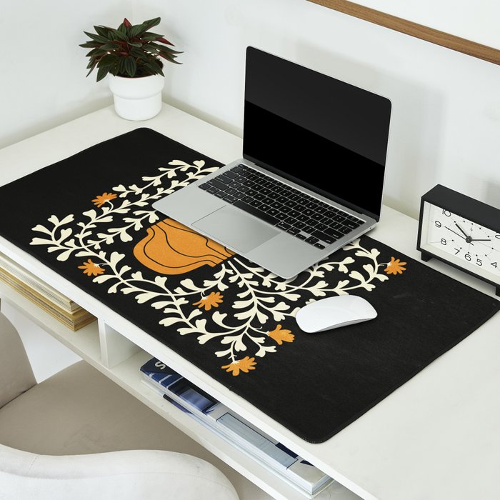 Golden Vase | Summer Bloom: Matisse Night Edition Desk Mat Gallery Image 2