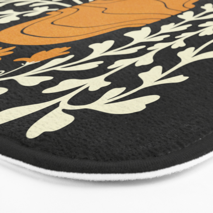 Golden Vase | Summer Bloom: Matisse Night Edition Bath Mat Gallery Image 3