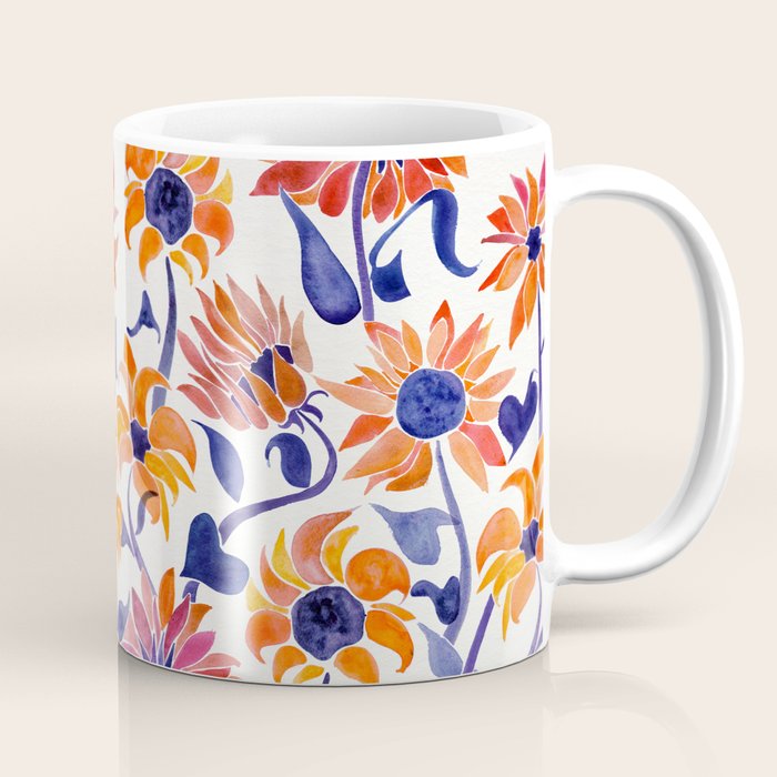 Sunflowers - Sunset Palette Coffee Mug Gallery Image 1