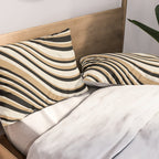 Wavy Stripes VII - Neutral Vintage Pillow Sham Gallery Image 2