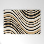 Wavy Stripes VII - Neutral Vintage Welcome Mat Gallery Image 1