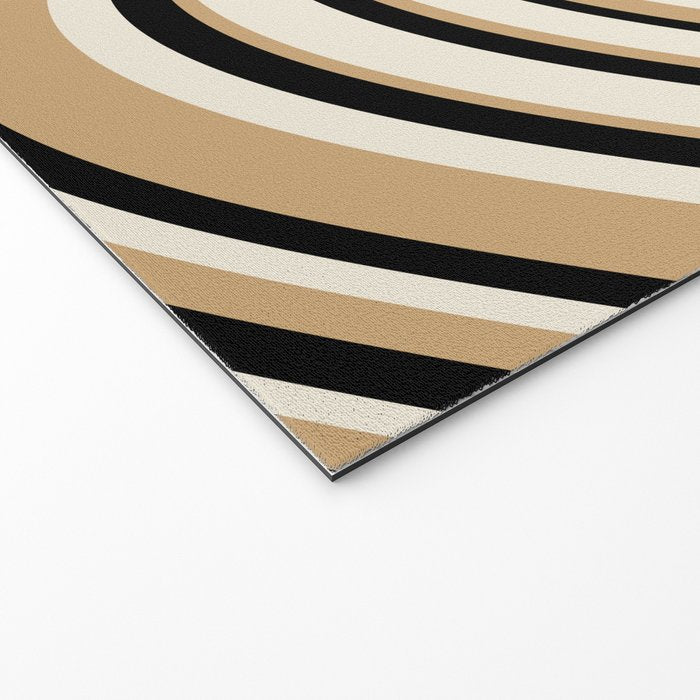 Wavy Stripes VII - Neutral Vintage Welcome Mat Gallery Image 2