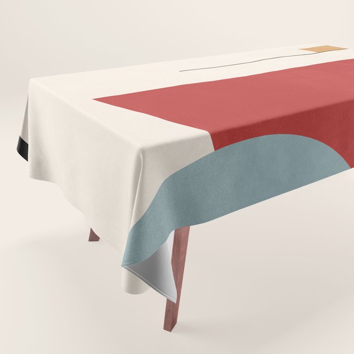 Minimal Geometric Abstraction 28 Tablecloth Gallery Image 1