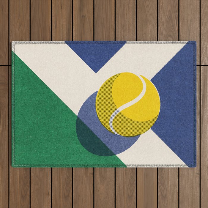 BALLS / Tennis - hard court II Outdoor Rug Gallery Image 1