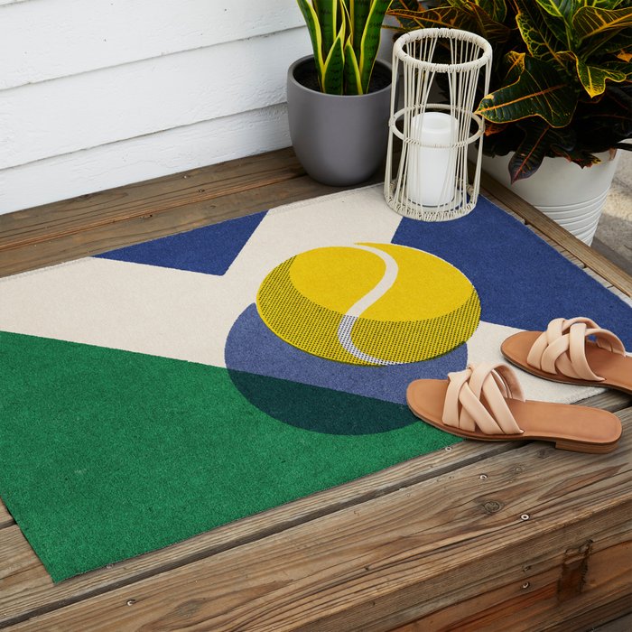BALLS / Tennis - hard court II Outdoor Rug Gallery Image 2