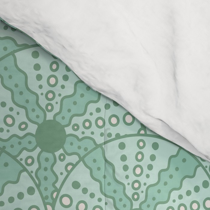 Sea Urchins - Aqua Blue Comforter Gallery Image 4