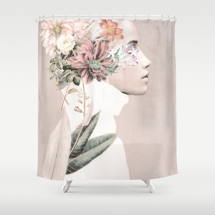 Floral Portrait 33 Shower Curtain Gallery Image 1
