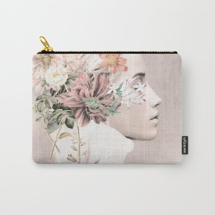 Floral Portrait 33 Carry All Pouch Gallery Image 1