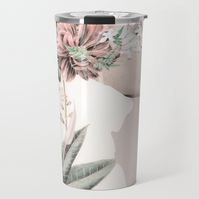 Floral Portrait 33 Travel Mug Gallery Image 1